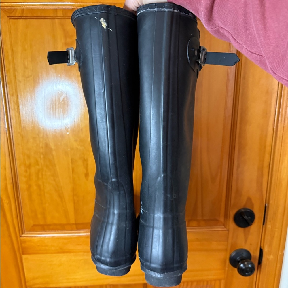 Hunter INSULATED Original Tall Rain Boots Matte Black Women’s Size 11 - Picture 5 of 8
